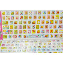 Cute Cartoon eva puffy sticker keyboard/Mobile decor Decals Customized designs